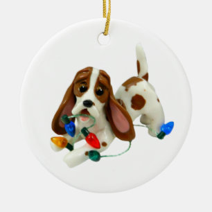 Enfeites de natal Hound Basset