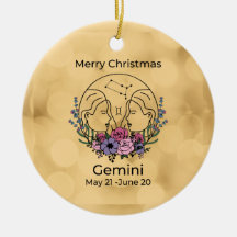 Enfeites de natal inspirado pela Gemini Vintage