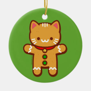 Enfeites de natal JubbyCats - Gato gengibre