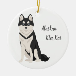 Enfeites de natal Klee Kai. Klee Kai Snow