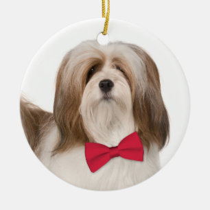 Enfeites de natal Lhasa Apso