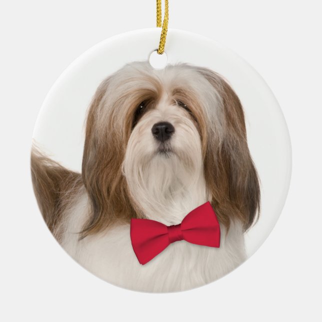 Enfeites de natal Lhasa Apso (Frente)