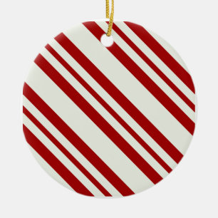 Enfeites de natal listrados do bastão de doces