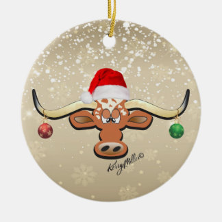 Enfeites de natal Longhorn Steer