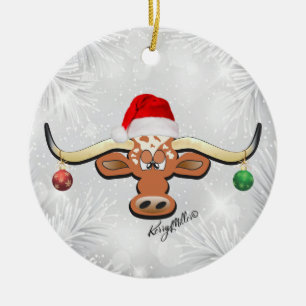 Enfeites de natal Longhorn Steer