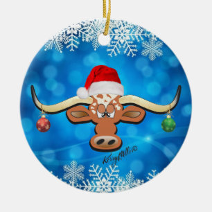 Enfeites de natal Longhorn Steer