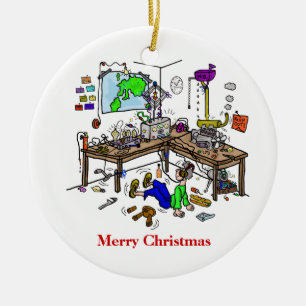 Enfeites de natal loucos de Radio Shack do