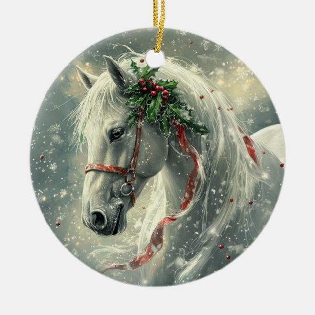 Enfeites de natal Magic Horse - Cerâmica Personali (Frente)