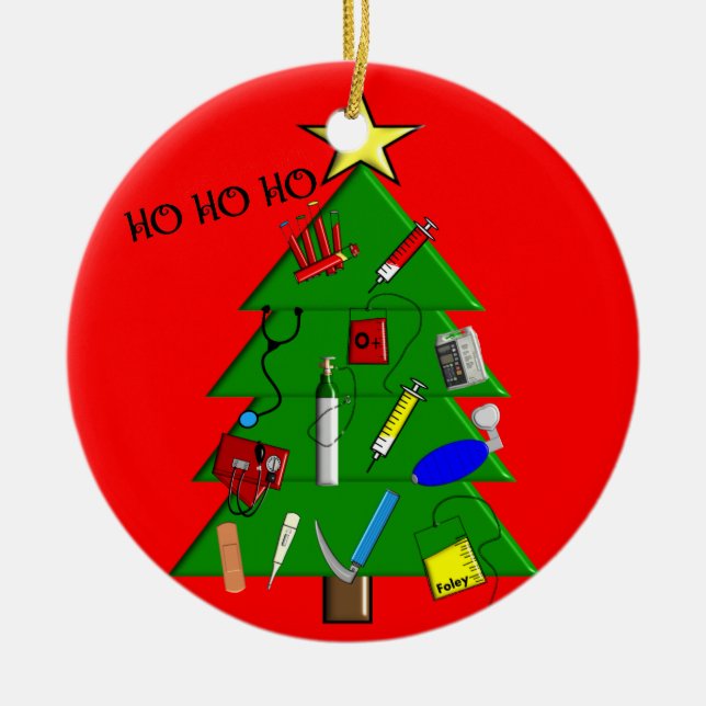 Enfeites de natal médicos da enfermeira (Frente)