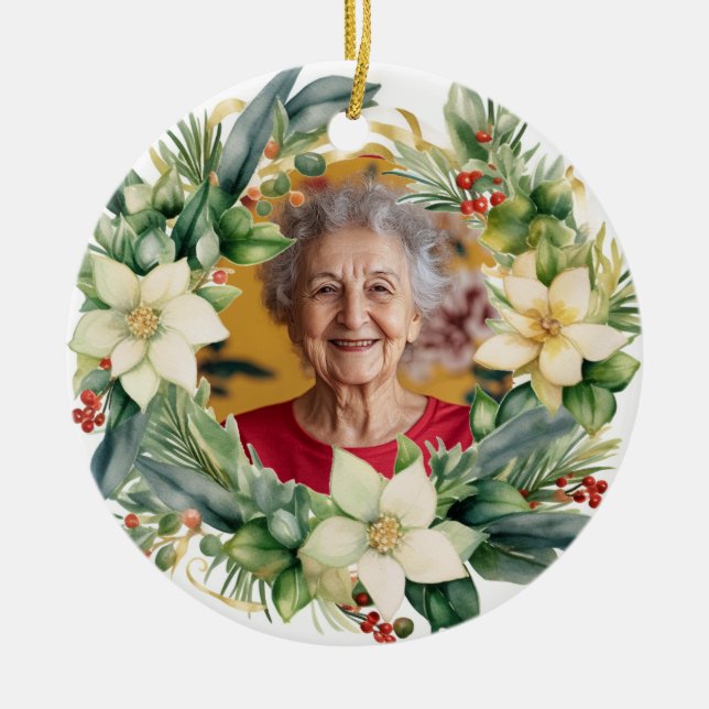 enfeites de natal Memorial de 2 lados (Frente)