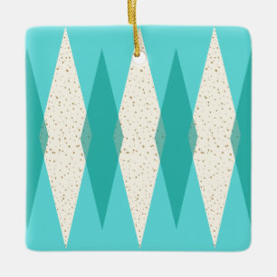 Enfeites de natal modernos de Argyle do meio