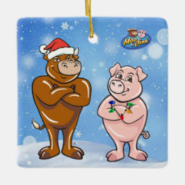 Enfeites de natal Moo & Oink