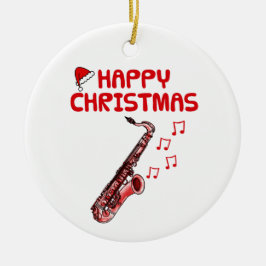 Enfeites de natal Musical do Jogador Sax Saxofone
