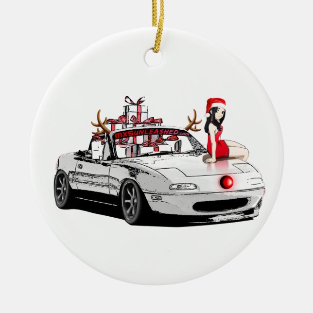 Enfeites de natal MX5 Miata (Frente)