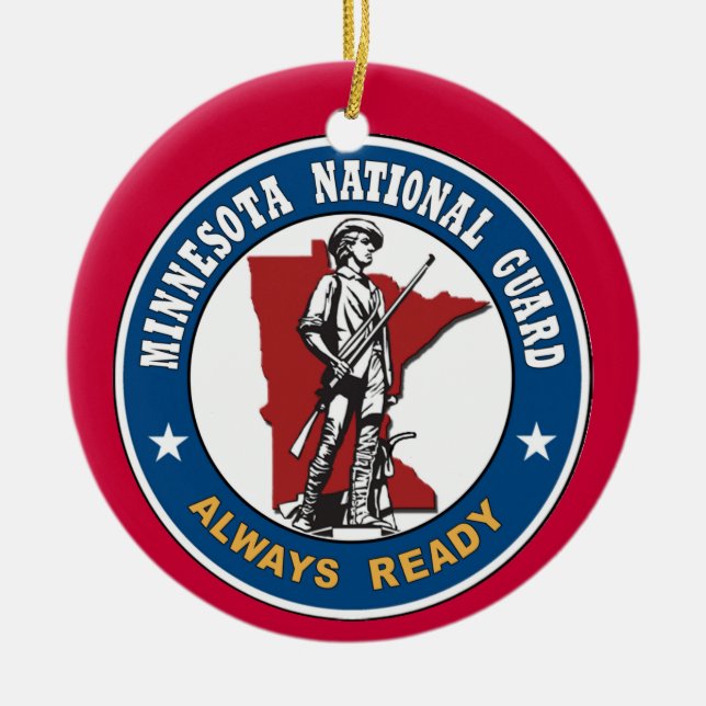 Enfeites de natal Nacional de Guardas do Minnesota (Frente)
