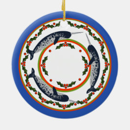 Enfeites de natal Narwhal