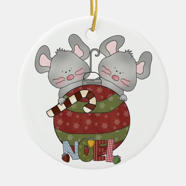 Enfeites de natal Noel Holiday Mice (Frente)