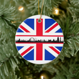 Enfeites de natal Olho Union Jack Flag London