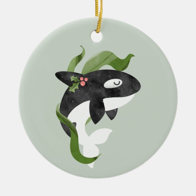 Enfeites de natal Orca (Frente)
