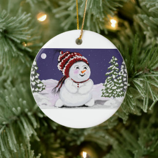 Enfeites de natal Original Digital Snowman