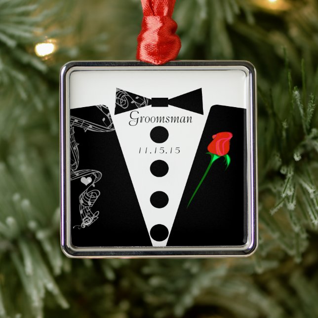 Enfeites de natal padrinho de casamento de Casamen (Árvore)