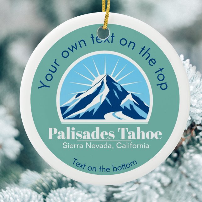 Enfeites de natal Palisades Tahoe - Montanha Azul (Criador carregado)