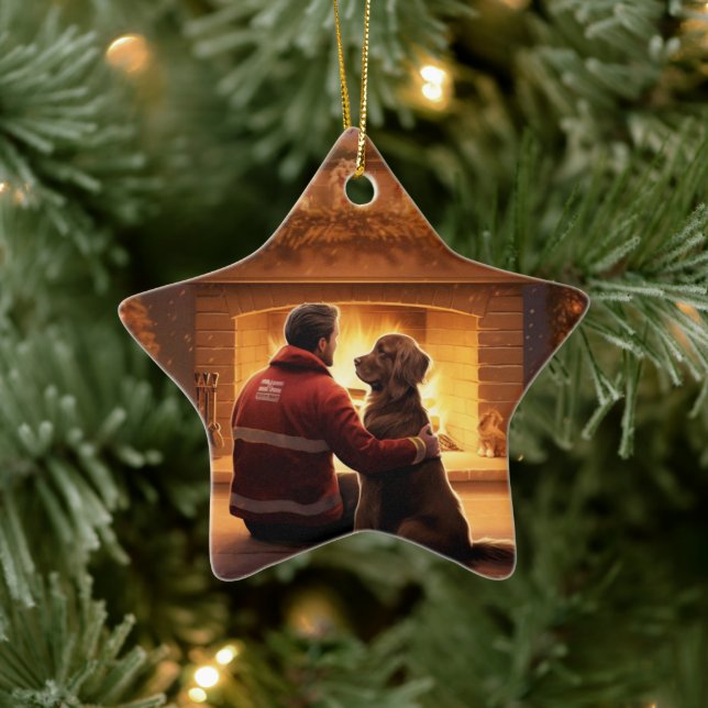 Enfeites de natal Panelado Cocker, Pet Fireman (Árvore)