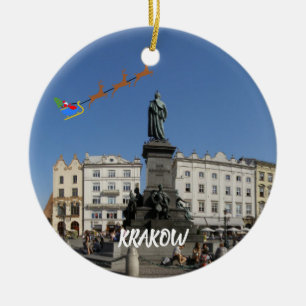 Enfeites de natal Panorâmica de Polônia Krakow