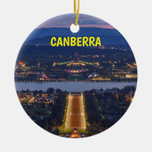 Enfeites de natal Panorâmico Canberra Austrália