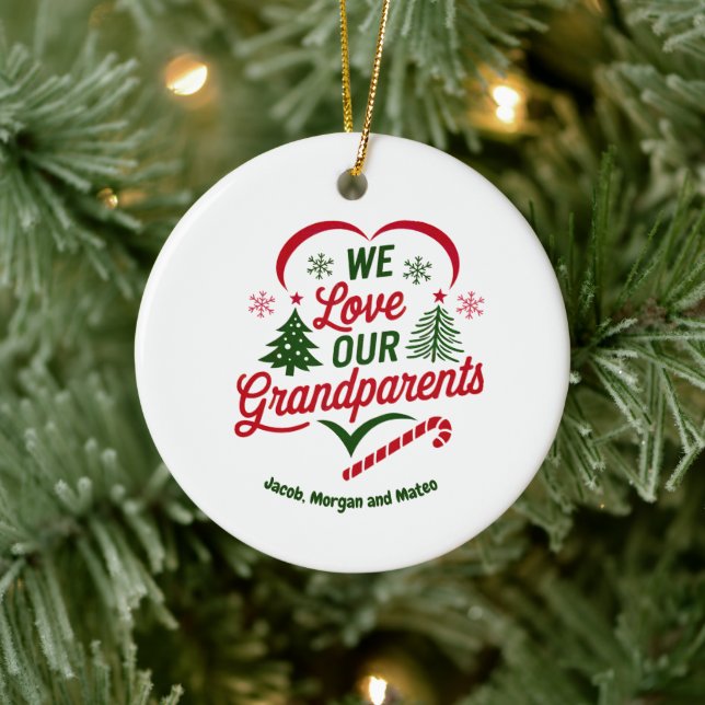 Enfeites de natal para avós, Personalizado (Árvore)