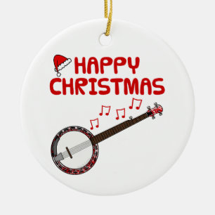 Enfeites de natal para Músicos do Banjo Folk