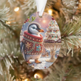 Enfeites de natal Penguin Sundae