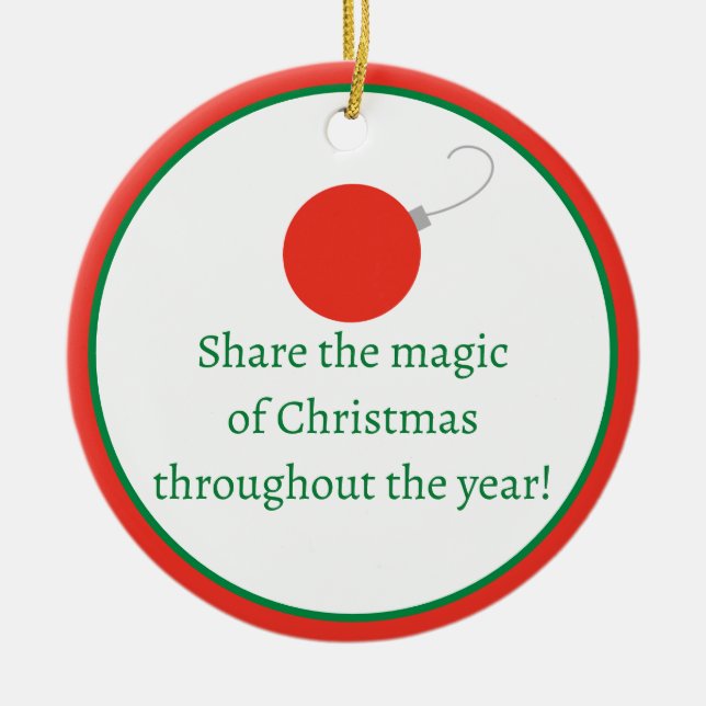 Enfeites de natal Personalizado (Frente)