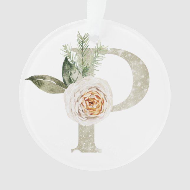 Enfeites de natal personalizado com suas iniciais (Frente)