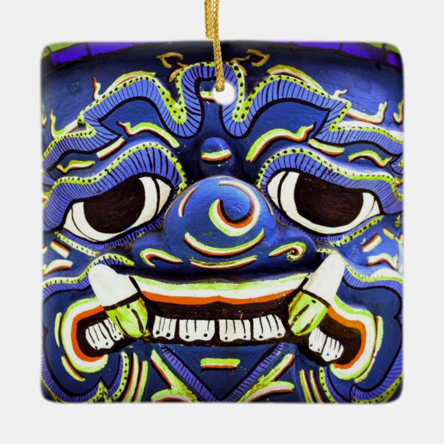 Enfeites de natal Personalizado de Bangkok da Tail (Frente)