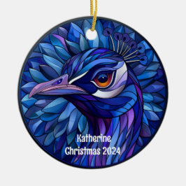 Enfeites de natal Personalizado de Peacock