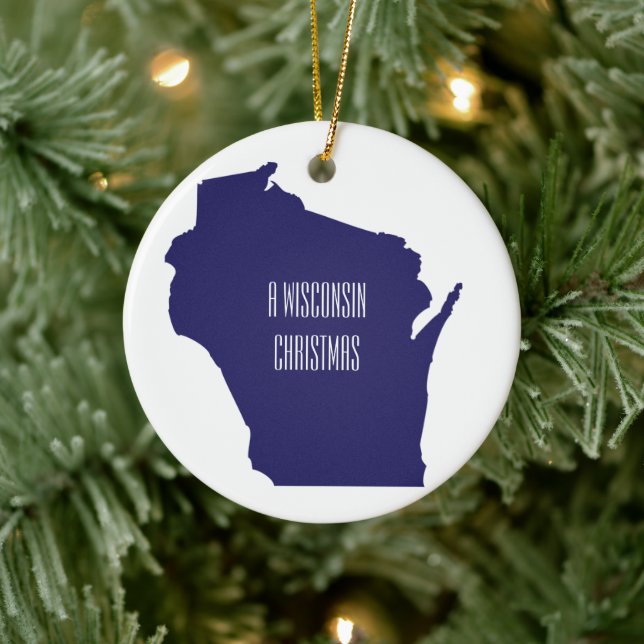 Enfeites de natal Personalizado de Wisconsin (Árvore)
