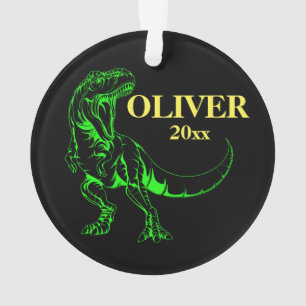 Enfeites de natal personalizado Dinossauro T-rex