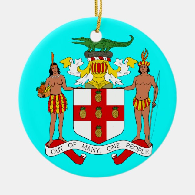 Enfeites de natal personalizado JAMAICA* (Frente)