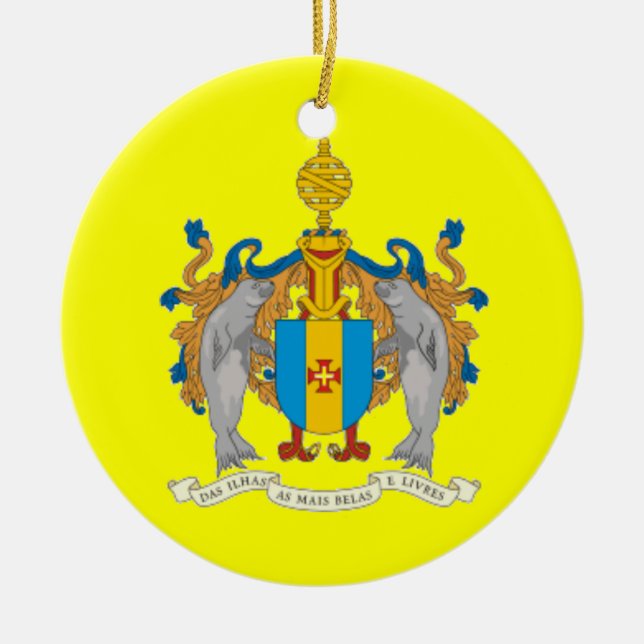 Enfeites de natal Personalizado MADEIRA (Frente)