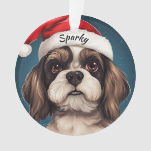 Enfeites de natal Personalizado Shih Tzu
