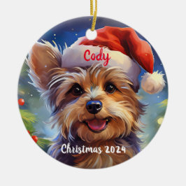 Enfeites de natal Personalizado Yorkie