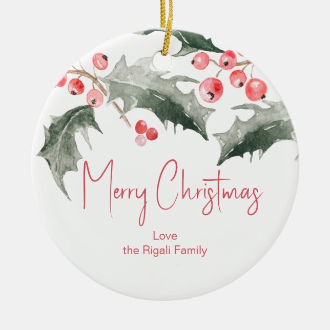 Enfeites de natal personalizados (Frente)