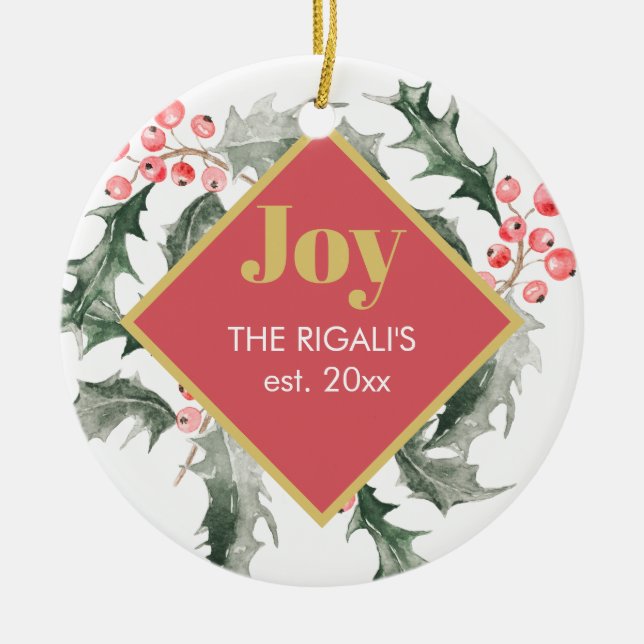 Enfeites de natal personalizados (Frente)