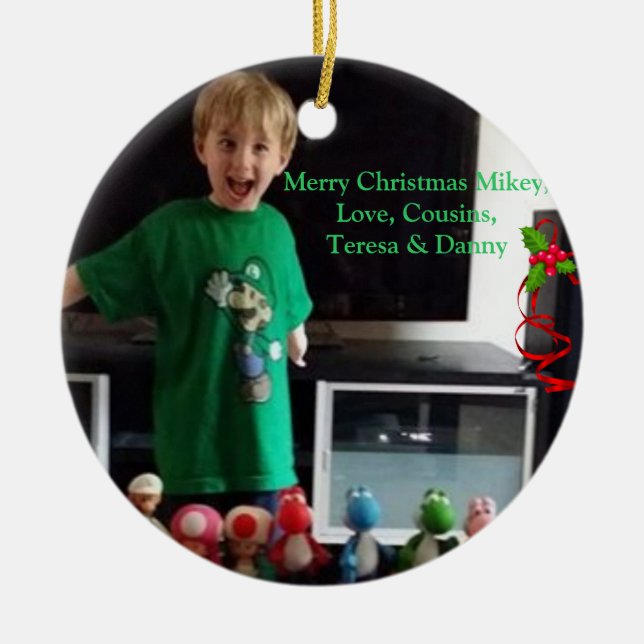 Enfeites de natal personalizados (Frente)