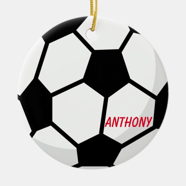Enfeites de natal personalizados da bola de (Frente)