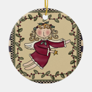 Enfeites de natal personalizados do anjo