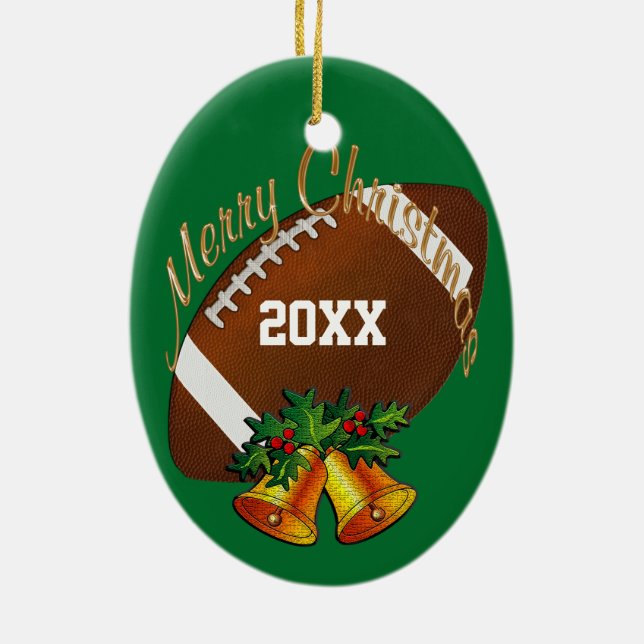 Enfeites de natal personalizados do futebol SEU (Verso)