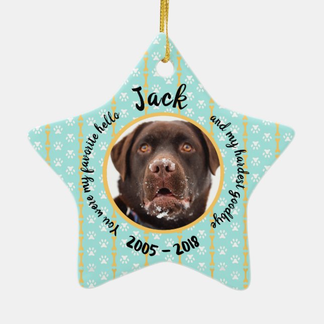 Enfeites de natal personalizados do memorial do (Verso)