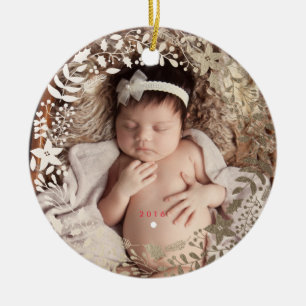 Enfeites de natal personalizados   florais